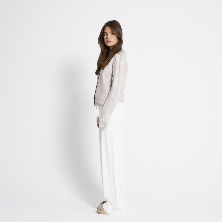 Loose soft pants "Holly" Ivory
